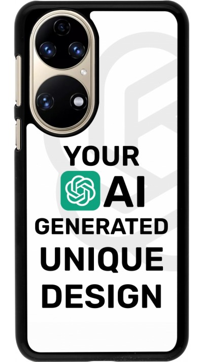 Coque Huawei P50 - 100% unique générée par intelligence artificielle (AI) avec vos idées