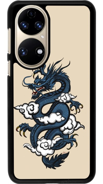 Coque Huawei P50 - Blue Dragon Tattoo