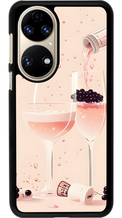 Coque Huawei P50 - Champagne Pouring Pink