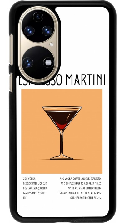 Coque Huawei P50 - Cocktail recette Espresso Martini