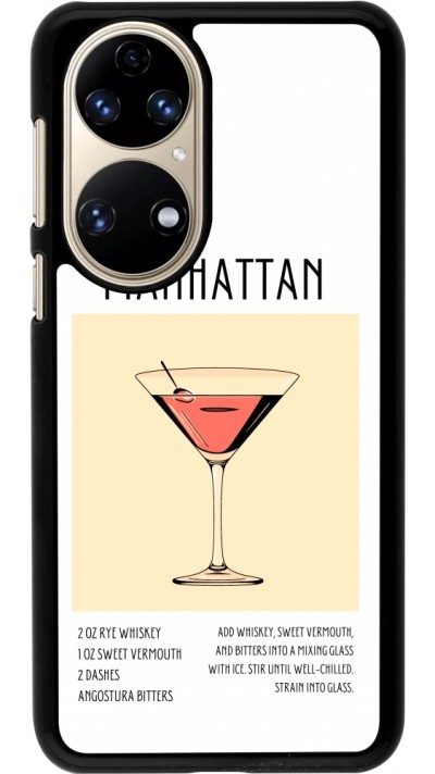 Coque Huawei P50 - Cocktail recette Manhattan