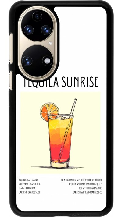 Coque Huawei P50 - Cocktail recette Tequila Sunrise