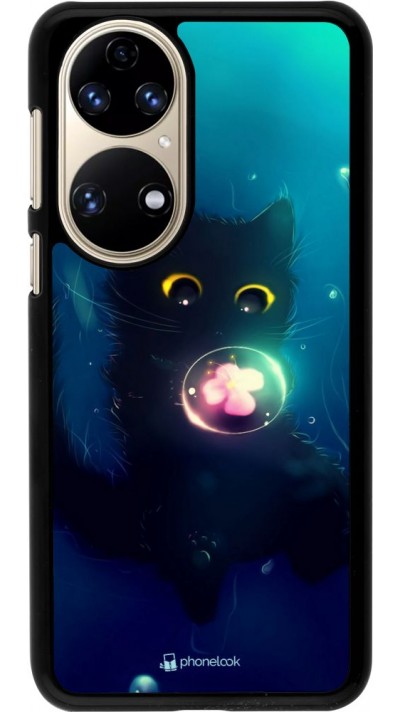 Hülle Huawei P50 - Cute Cat Bubble