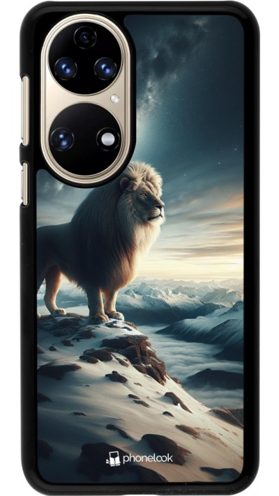 Coque Huawei P50 - Le lion blanc