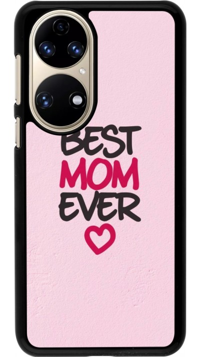 Huawei P50 Case Hülle - Mom 2023 best Mom ever pink