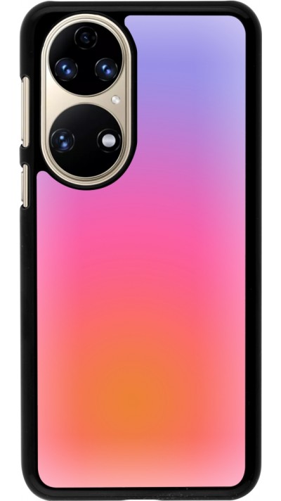 Huawei P50 Case Hülle - Orange Pink Blue Gradient