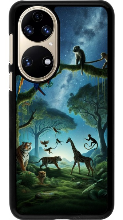 Huawei P50 Case Hülle - Paradies der exotischen Tiere
