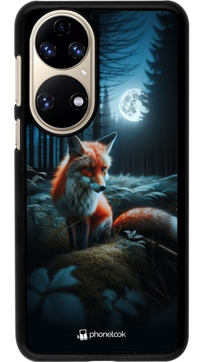 Huawei P50 Case Hülle - Fuchs Mond Wald