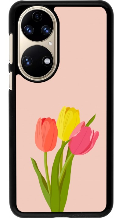 Huawei P50 Case Hülle - Spring 23 tulip trio