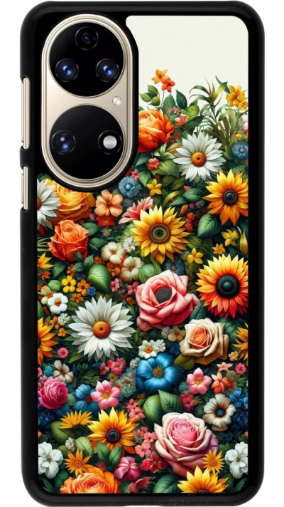 Huawei P50 Case Hülle - Sommer Blumenmuster