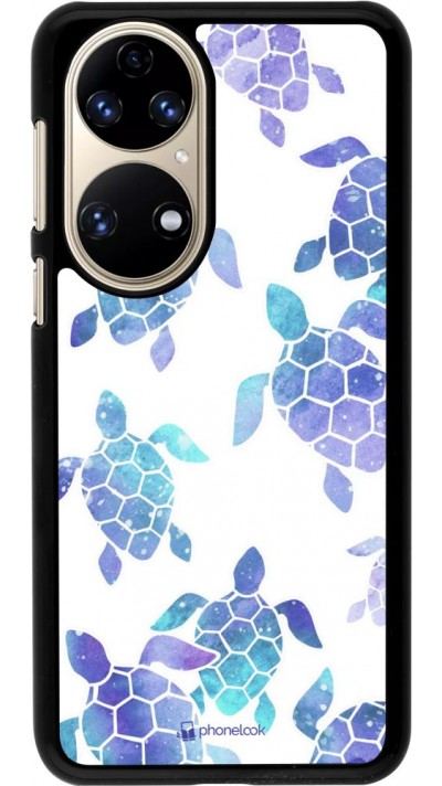 Coque Huawei P50 - Turtles pattern watercolor