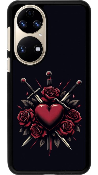 Coque Huawei P50 - Valentine 2024 gothic love