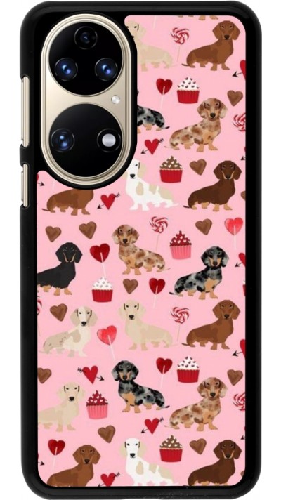 Coque Huawei P50 - Valentine 2024 puppy love