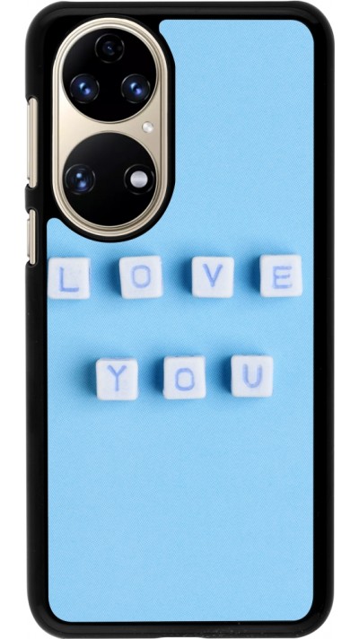 Coque Huawei P50 - Valentine 2023 blue love you