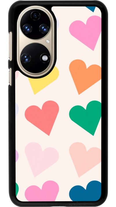 Coque Huawei P50 - Valentine 2023 colorful hearts