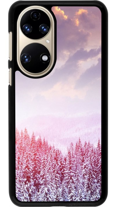 Coque Huawei P50 - Winter 22 Pink Forest