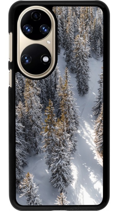 Coque Huawei P50 - Winter 22 snowy forest