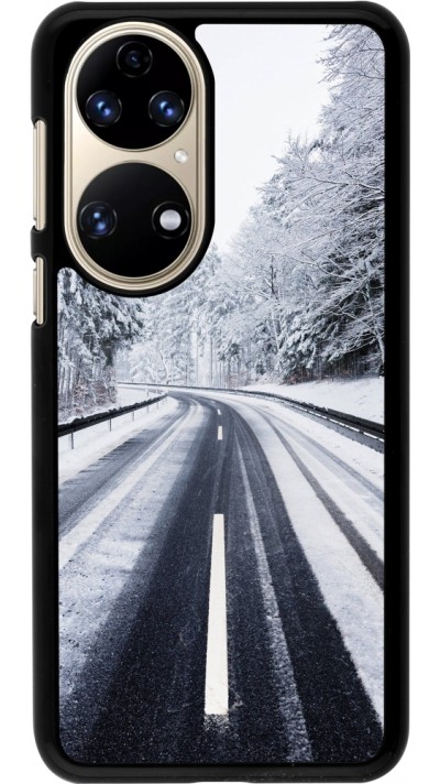 Coque Huawei P50 - Winter 22 Snowy Road