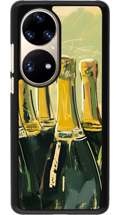 Huawei P50 Pro Case Hülle - Champagne Malerei