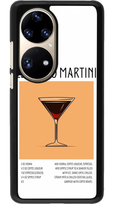 Huawei P50 Pro Case Hülle - Cocktail Rezept Espresso Martini