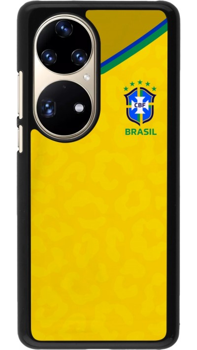 Huawei P50 Pro Case Hülle - Brasilien 2022 personalisierbares Fußballtrikot