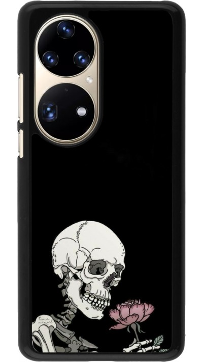Huawei P50 Pro Case Hülle - Halloween 2023 rose and skeleton