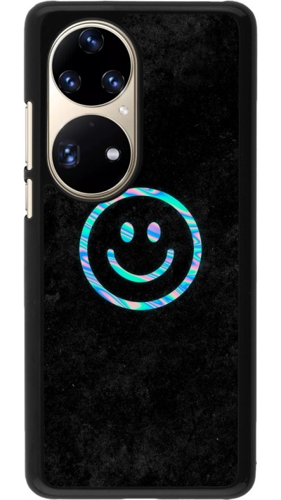 Huawei P50 Pro Case Hülle - Happy smiley irisirt