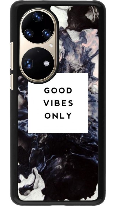 Coque Huawei P50 Pro - Marble Good Vibes Only