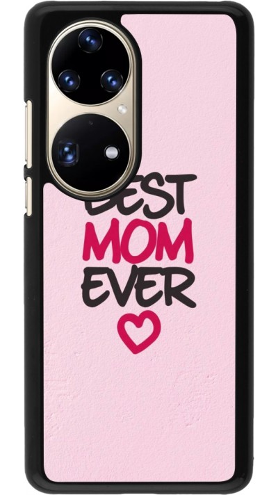 Huawei P50 Pro Case Hülle - Mom 2023 best Mom ever pink