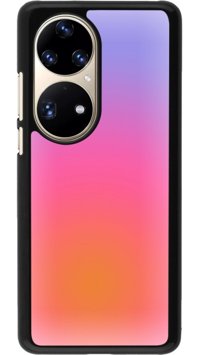 Huawei P50 Pro Case Hülle - Orange Pink Blue Gradient