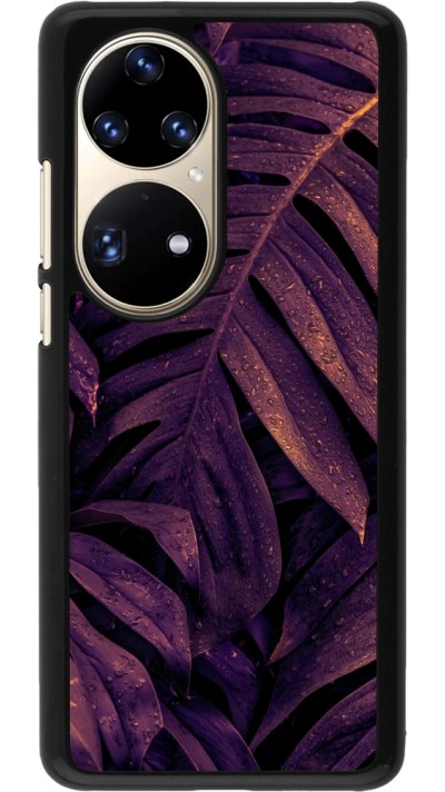Coque Huawei P50 Pro - Purple Light Leaves