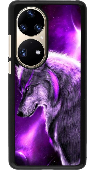 Coque Huawei P50 Pro - Purple Sky Wolf
