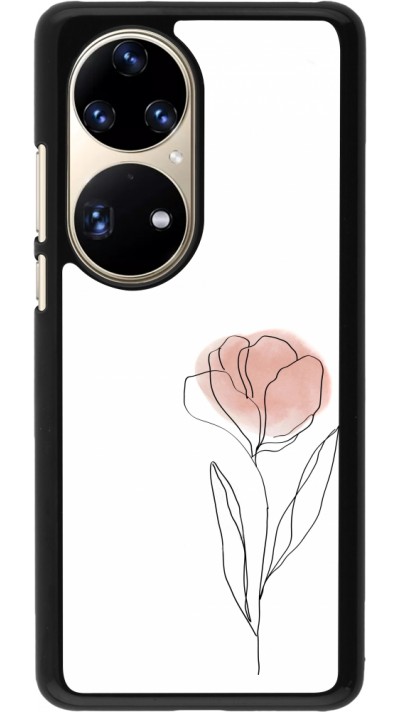 Huawei P50 Pro Case Hülle - Spring 23 minimalist flower