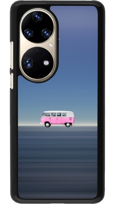 Huawei P50 Pro Case Hülle - Spring 23 pink bus