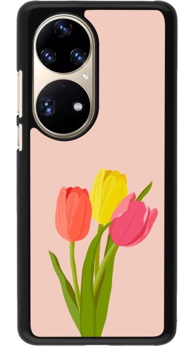 Huawei P50 Pro Case Hülle - Spring 23 tulip trio
