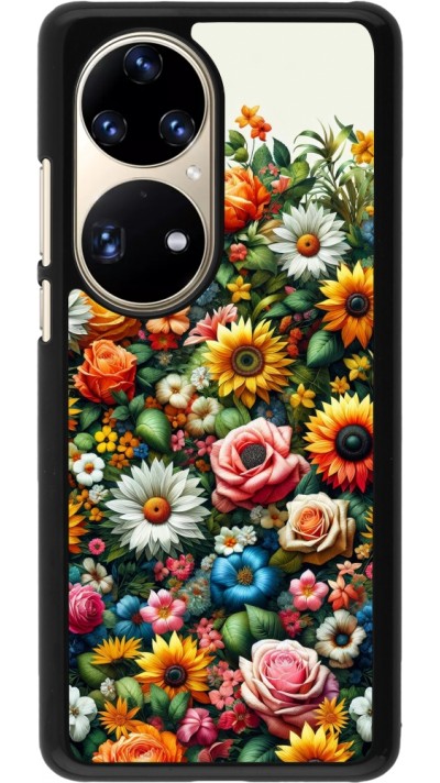 Huawei P50 Pro Case Hülle - Sommer Blumenmuster