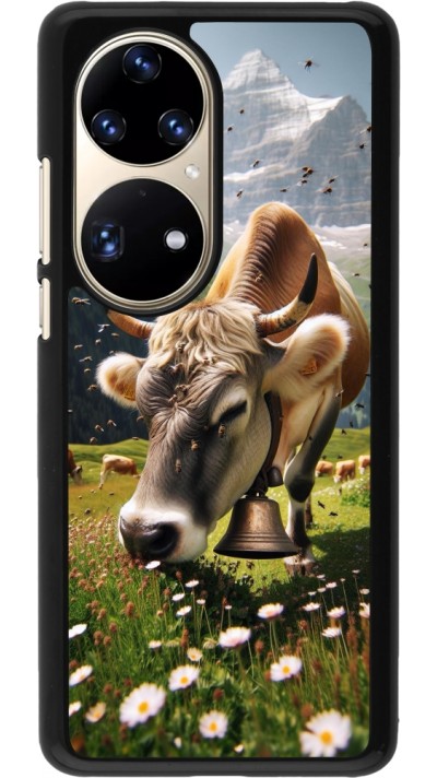 Huawei P50 Pro Case Hülle - Kuh Berg Wallis