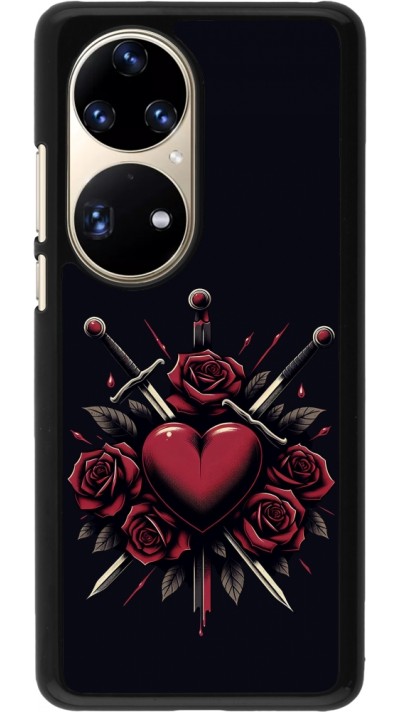 Huawei P50 Pro Case Hülle - Valentine 2024 gothic love