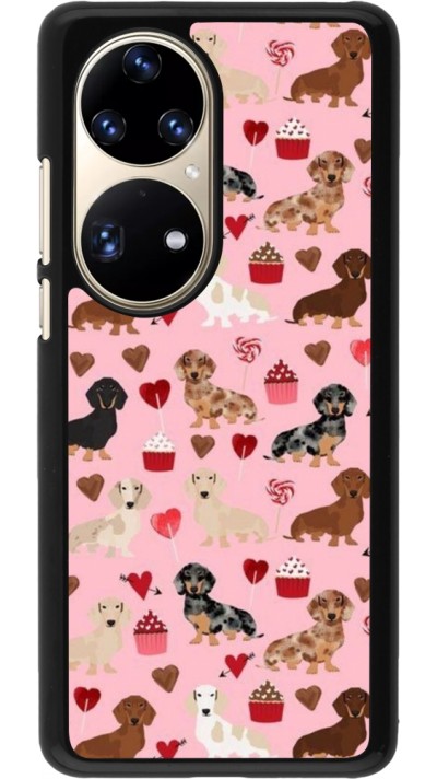 Huawei P50 Pro Case Hülle - Valentine 2024 puppy love