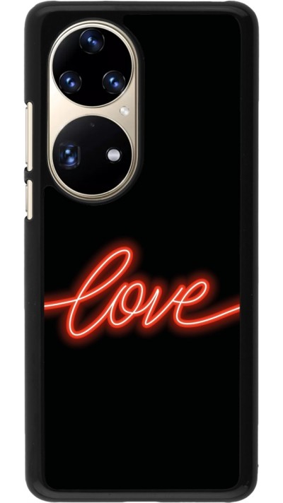 Coque Huawei P50 Pro - Valentine 2023 neon love