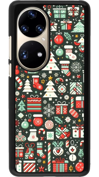 Huawei P50 Pro Case Hülle - Weihnachten 2023 Flachmuster