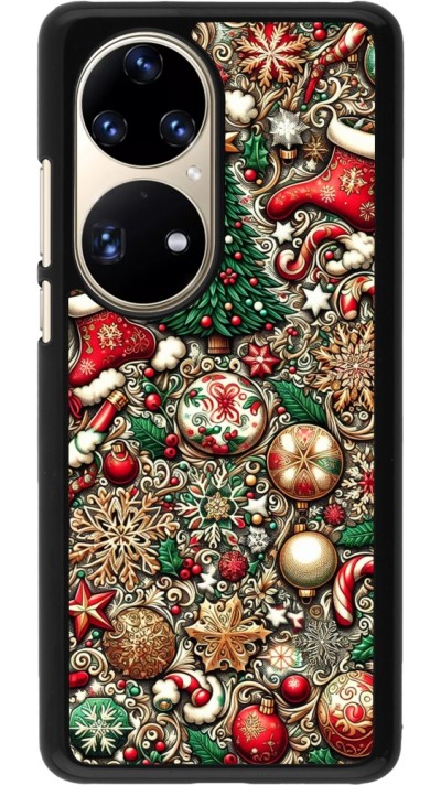Huawei P50 Pro Case Hülle - Weihnachten 2023 Mikromuster