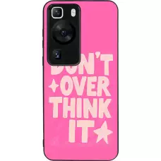 Huawei P60 Case Hülle - Silikon schwarz Dont over think it 2026