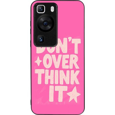 Huawei P60 Case Hülle - Silikon schwarz Dont over think it 2026