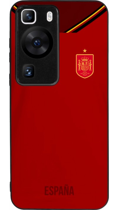 Huawei P60 Case Hülle - Silikon schwarz Spanien 2022 personalisierbares Fußballtrikot