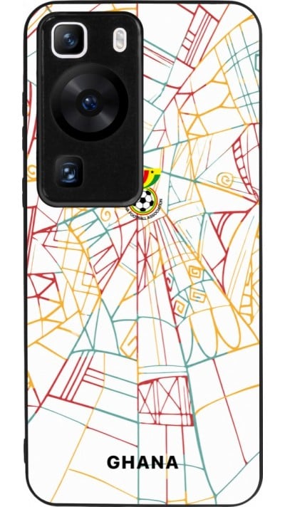 Huawei P60 Case Hülle - Silikon schwarz Ghana 2026 personalisierbares Fussballtrikot