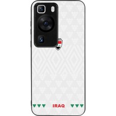 Huawei P60 Case Hülle - Silikon schwarz Irak 2026 personalisierbares Fussballtrikot