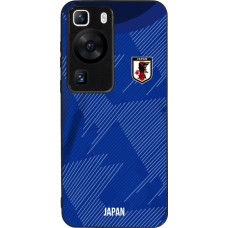 Huawei P60 Case Hülle - Silikon schwarz Japan 2022 personalisierbares Fussballtrikot