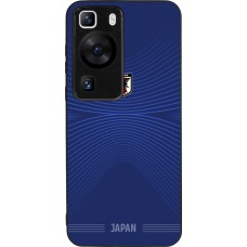 Coque Huawei P60 - Silicone rigide noir Maillot de football Japon 2026 personnalisable