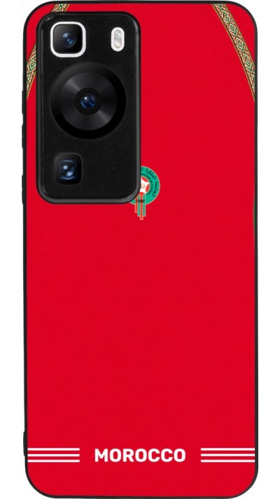 Huawei P60 Case Hülle - Silikon schwarz Marokko 2026 personalisierbares Fussballtrikot
